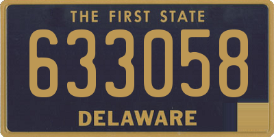 DE license plate 633058
