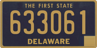 DE license plate 633061