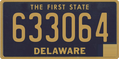 DE license plate 633064