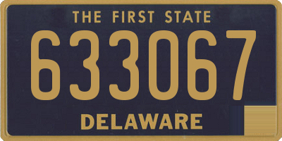 DE license plate 633067