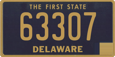 DE license plate 63307