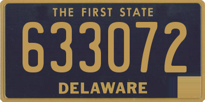 DE license plate 633072