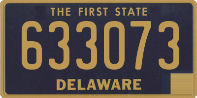 DE license plate 633073