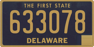 DE license plate 633078