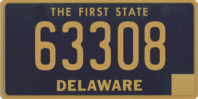 DE license plate 63308