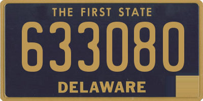 DE license plate 633080