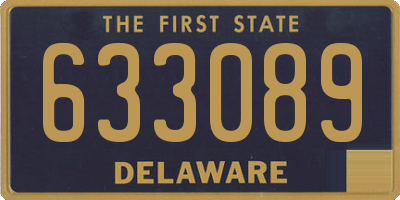 DE license plate 633089