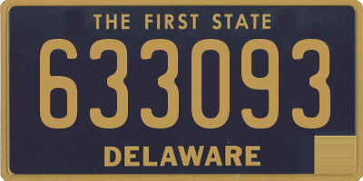 DE license plate 633093