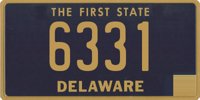 DE license plate 6331
