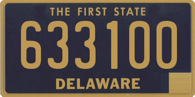 DE license plate 633100