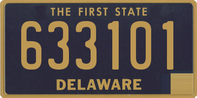 DE license plate 633101