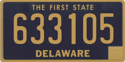 DE license plate 633105