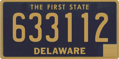DE license plate 633112