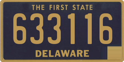 DE license plate 633116