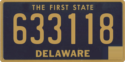 DE license plate 633118