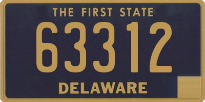 DE license plate 63312