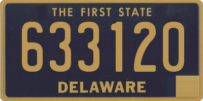 DE license plate 633120