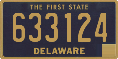 DE license plate 633124