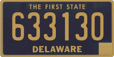 DE license plate 633130