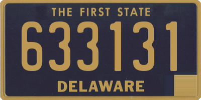DE license plate 633131