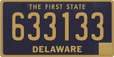 DE license plate 633133