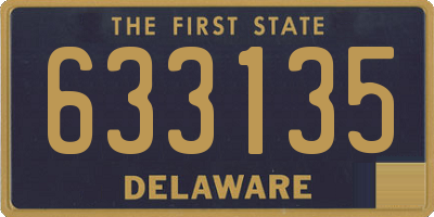 DE license plate 633135