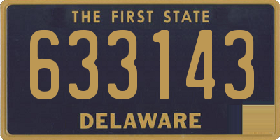 DE license plate 633143