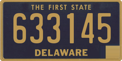 DE license plate 633145