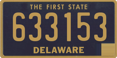 DE license plate 633153