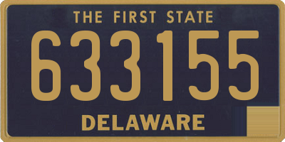DE license plate 633155