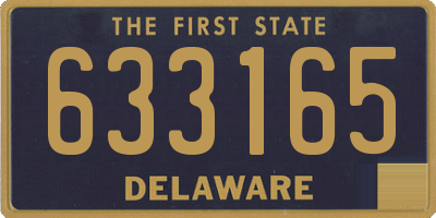 DE license plate 633165