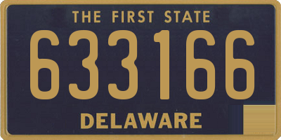 DE license plate 633166