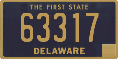 DE license plate 63317