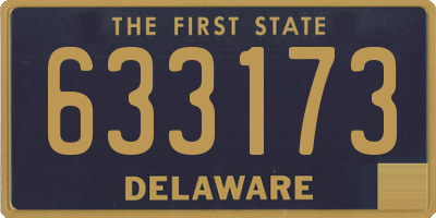 DE license plate 633173