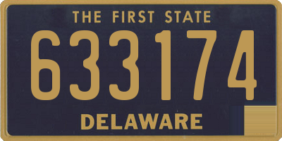 DE license plate 633174