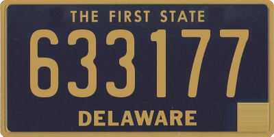 DE license plate 633177
