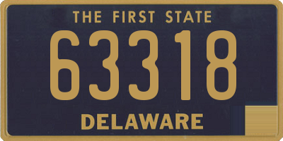 DE license plate 63318