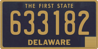 DE license plate 633182