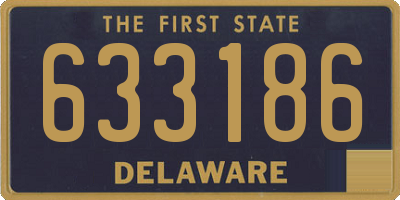 DE license plate 633186