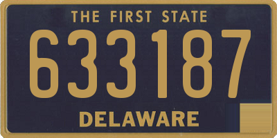 DE license plate 633187