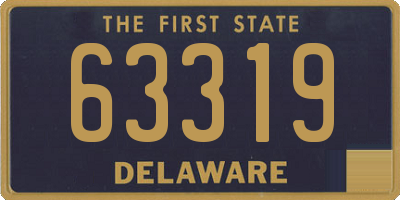 DE license plate 63319