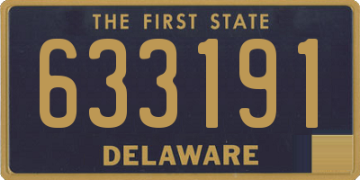 DE license plate 633191
