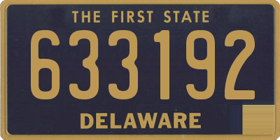 DE license plate 633192
