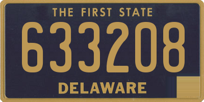 DE license plate 633208