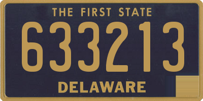 DE license plate 633213
