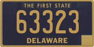 DE license plate 63323