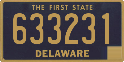 DE license plate 633231