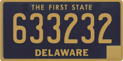 DE license plate 633232