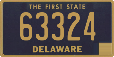 DE license plate 63324