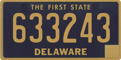DE license plate 633243